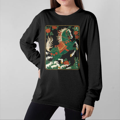 Best Horse Lover Shirt , Funny Horse UnisexT-Shirt/Hoodie/Sweatshirt HLT00 - Vintage Distressed Chinese Zodiac Art Year of the Horse T-Shirt