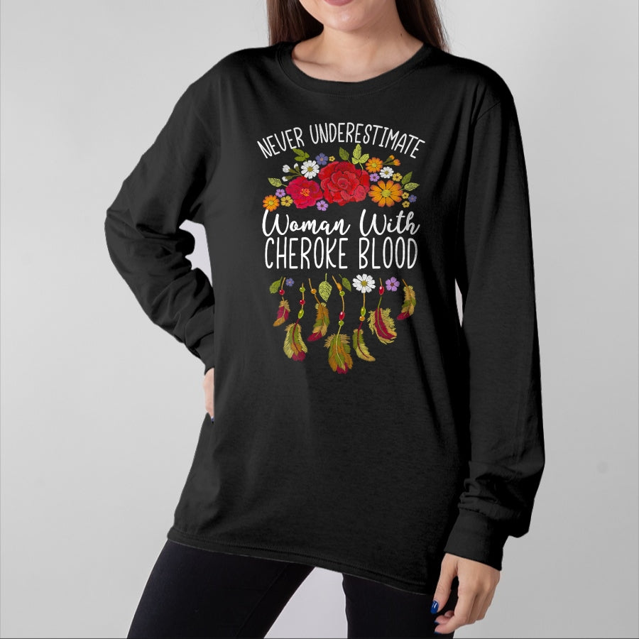 Native American T-Shirts, Vintage Native American Unisex T-Shirt/Hoodie/Sweatshirt HLT00 - Cherokee Native American women