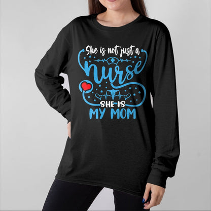 Funny Nurse Shirt, Nurse Unisex T-Shirt/Hoodie/Sweatshirt HLT00 - My Mom Is A Nurse Proud Nurse's Son Daughter RN LPN Family T-Shirt