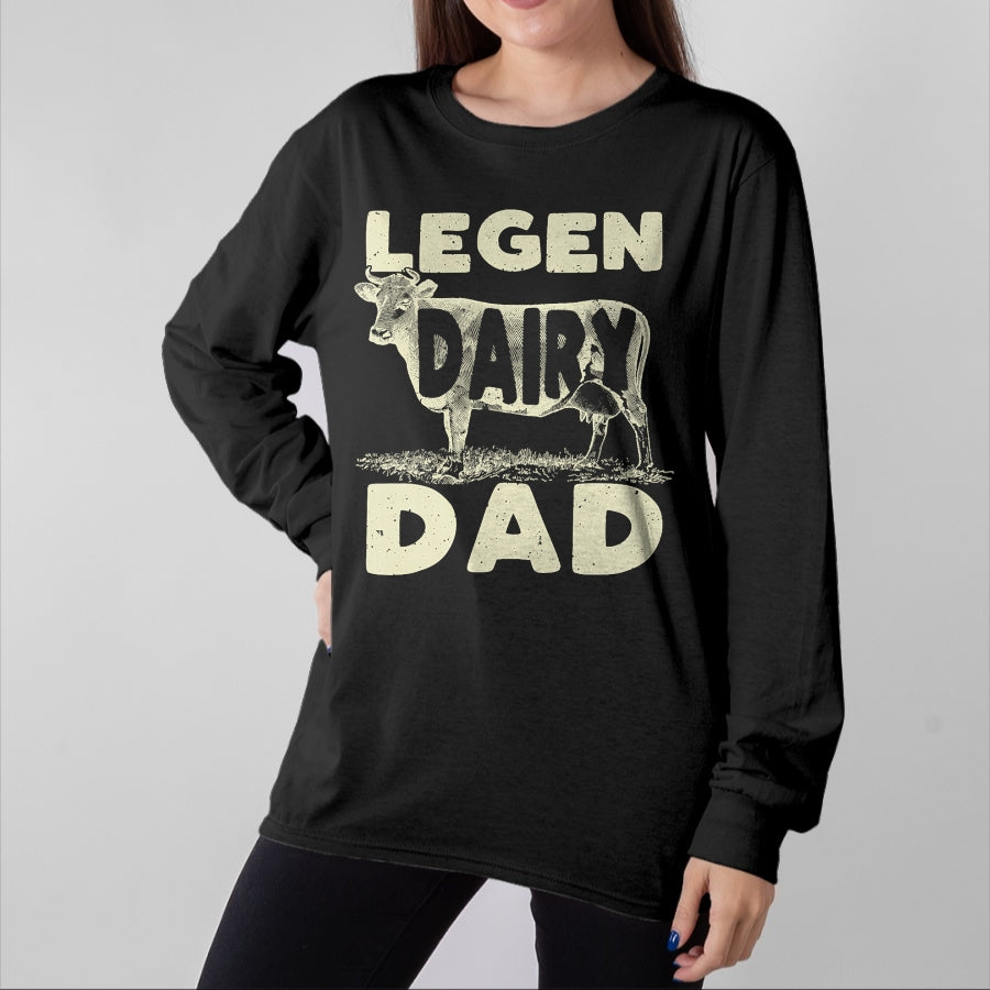 Best Farmer Life Shirt, Funny Farmer UnisexT-Shirt/Hoodie/Sweatshirt HLT00 - Legen Dairy Dad Cow Farmer Father's Day T-Shirt for Men T-Shirt