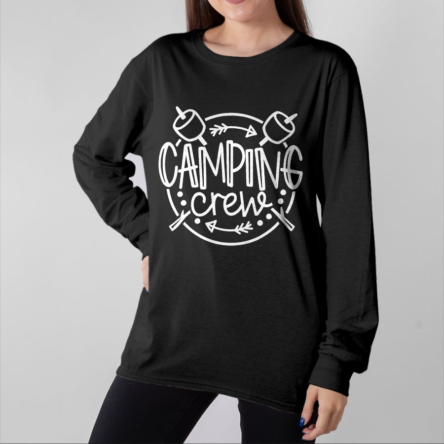 Funny Camping Shirt, Gift For Camping Lover Unisex T-Shirt/Hoodie/Sweatshirt HLT00 - Camping Matching Shirts for Family Camper Group Camping Crew T-Shirt