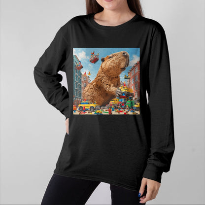 Cute Capybara Shirt, Funny Capybara Unisex T-Shirt/Hoodie/Sweatshirt HLT00 - Funny Graphic Capybara T-Shirt