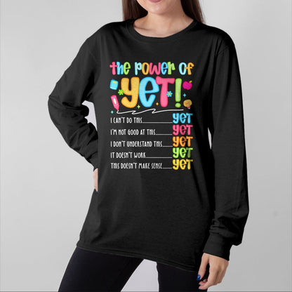 Best Teacher Shirt, Funny Teacher UnisexT-Shirt/Hoodie/Sweatshirt HLT00 - Growth Mindset Teacher Kindness Power of Yet Inspirational T-Shirt