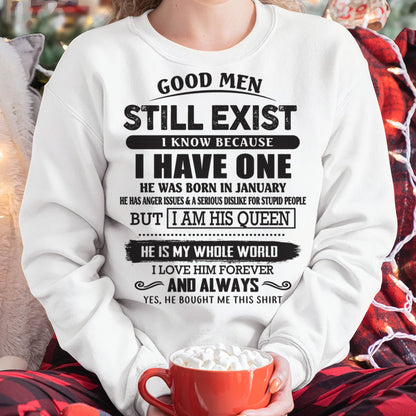 January - Good Men Still Exist - Perfect Gift For Girlfriend, Wife From Husband - CCDI01 (SKU07-166-01)