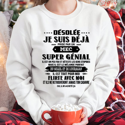 DÉSOLÉE JE SUIS DÉJÀ PRISE PAR UN MEC SUPER GÉNIAL IL EST NÉ EN Fr00 male