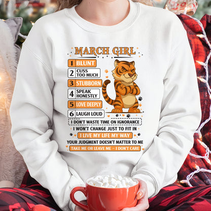 "I AM A MARCH GIRL" - Birthday Gift For March Girls - FMA ccdi03 (SKU2602-219-03)