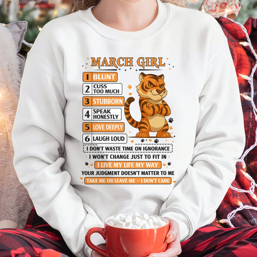 "I AM A MARCH GIRL" - Birthday Gift For March Girls - FMA ccdi03 (SKU2602-219-03)
