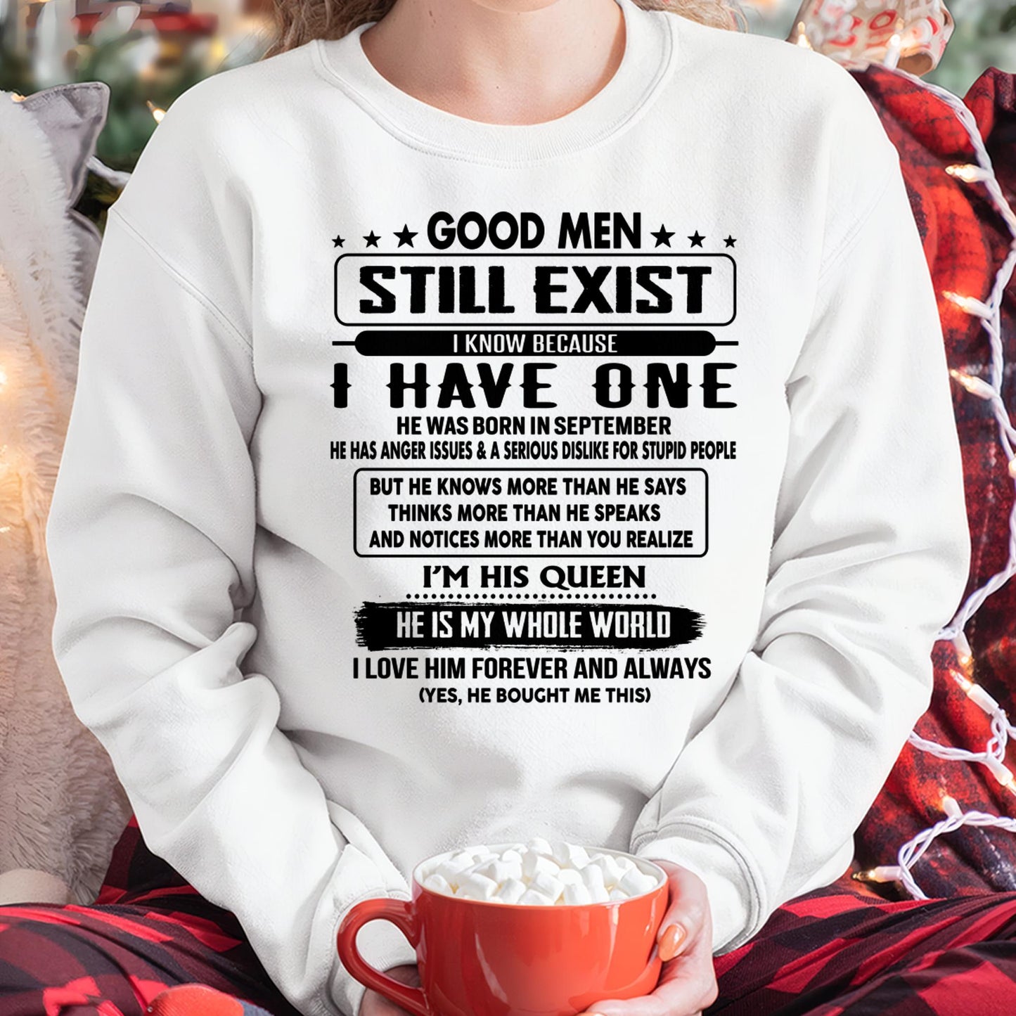 September - Good men Still Exist - gift for your girlfriend, wife from Husband - CCDI09 (SKU-GM-09)