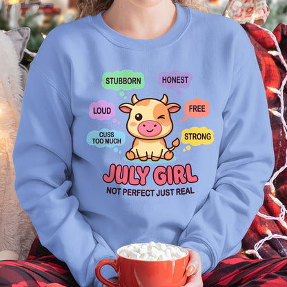JULY GIRL, NOT PERFECT JUST REAL - Birthday Gift For July Girls - fma ccdi07 - (SKU2604-161-07)