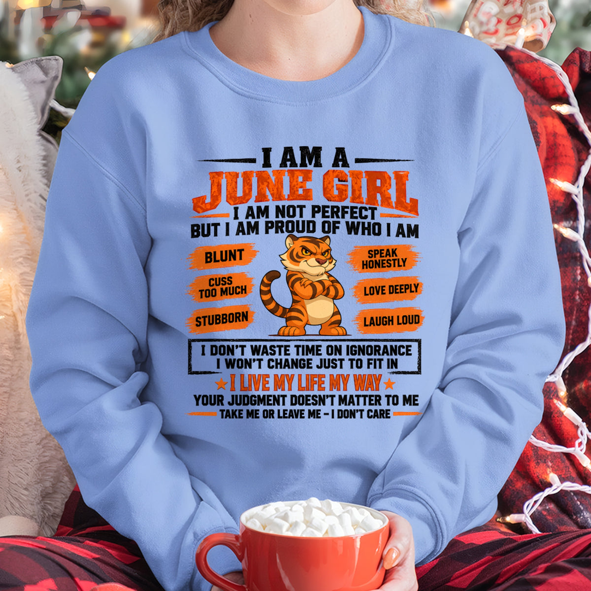 "I AM A JUNE GIRL" - Birthday Gift For June Girls - FMA ccdi06 (SKU2609-317-06)