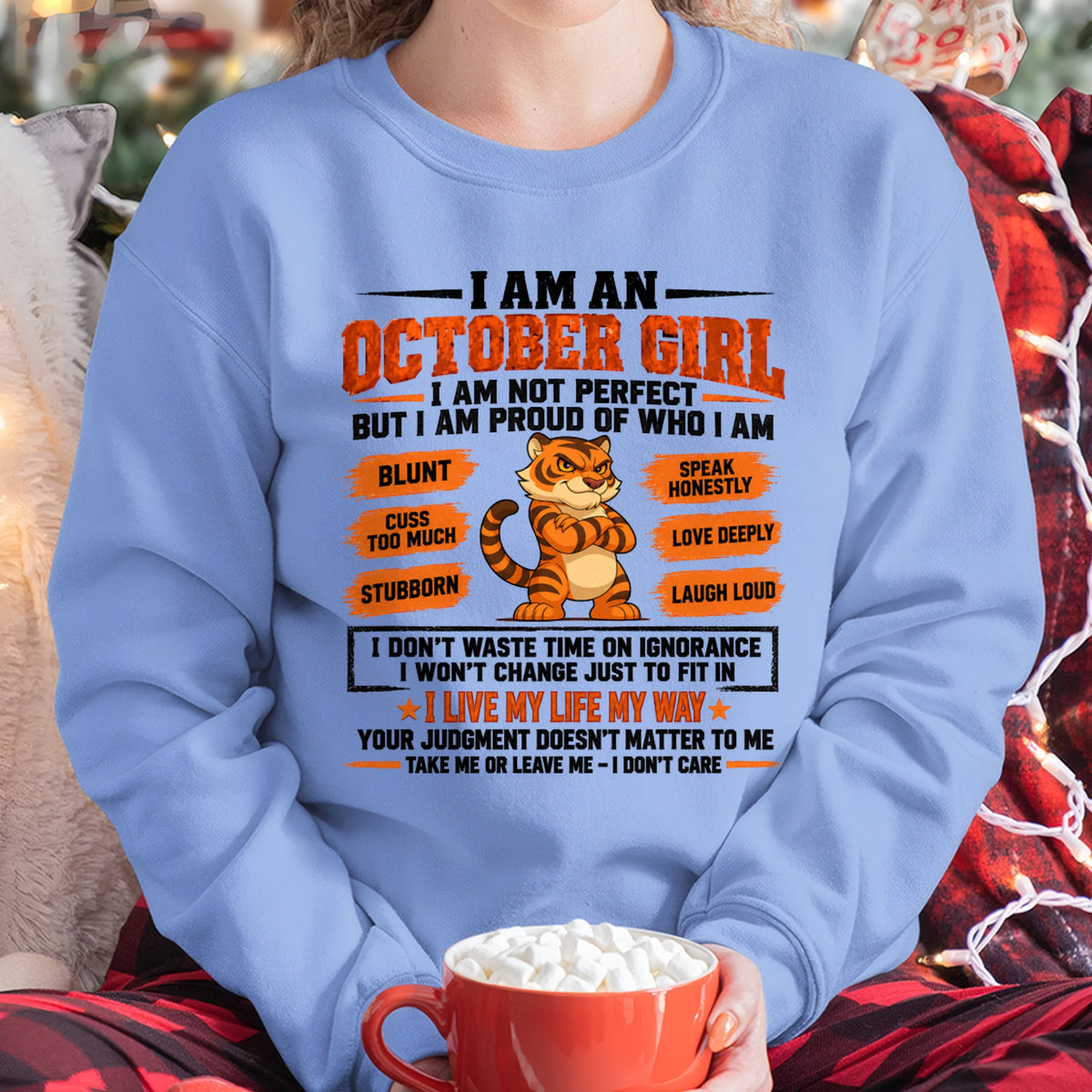 "I AM AN OCTOBER GIRL" - Birthday Gift For October Girls - FMA ccdi10 (SKU2609-317-10)