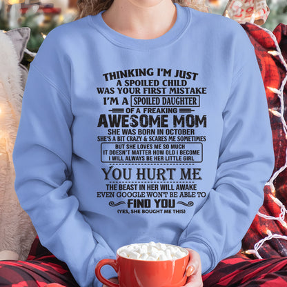 OCTOBER - THINKING I’M JUST A SPOILED CHILD WAS YOUR FIRST MISTAKE - FROM WOMAN FMA - ccdi10 (SKU09-15-10)