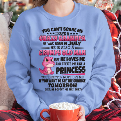 JULY - YOU CAN’T SCARE ME, I HAVE A CRAZY GRANDPA - TO GRANDDAUGHTER FROM GRANDPA ccdi07 (SKU09-105-07)