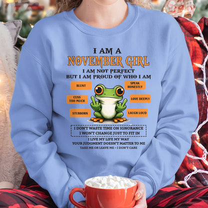 "I AM A NOVEMBER GIRL" - Birthday Gift For November Girls - FMA ccdi11 (SKU2602-189-11)