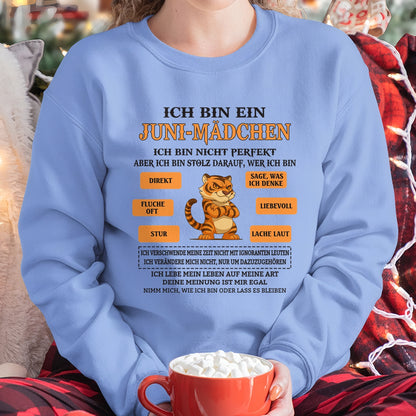 DEU06 - "ICH BIN EIN JUNI-MÄDCHEN" – Geburtstagsgeschenk für Juni-Mädchen – FMA ccdi06 (SKU2605-369-06)