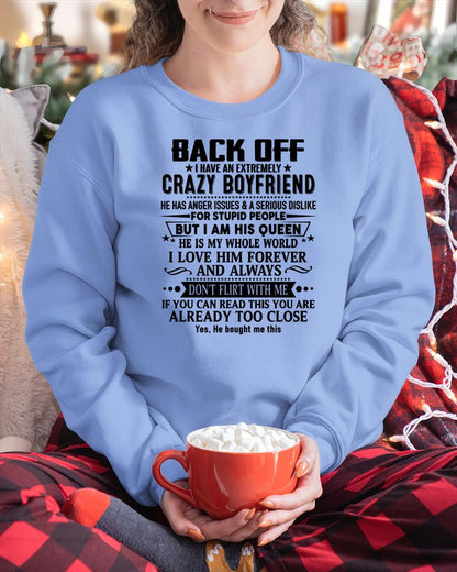 Back Off I Have An Extremely Crazy Boyfriend - - Gift For Wife From Husband - CCDI00 (SKUT-BACKOFF-00)