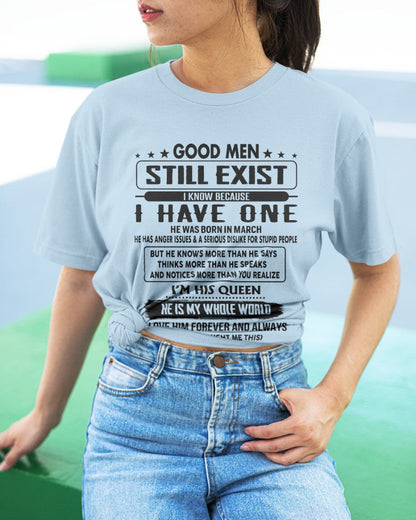 March - Good men Still Exist - gift for your girlfriend, wife from Husband - NGHL03 (SKU-GM-03)