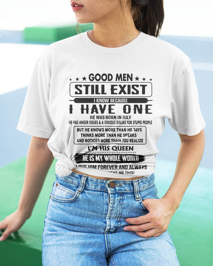 July - Good men Still Exist - gift for your girlfriend, wife from Husband - CCDI07 (SKU-GM-07)