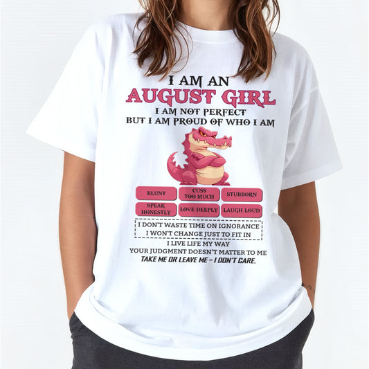 August Girl Shirt – Birthday Gift for Women - ccdi08 FMA (SKU10-80-08)