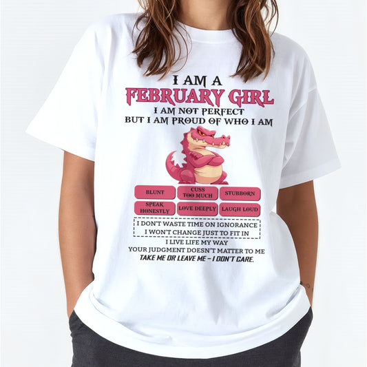 February Girl Shirt – Birthday Gift for Women - ccdi02 FMA (SKU10-80-02)