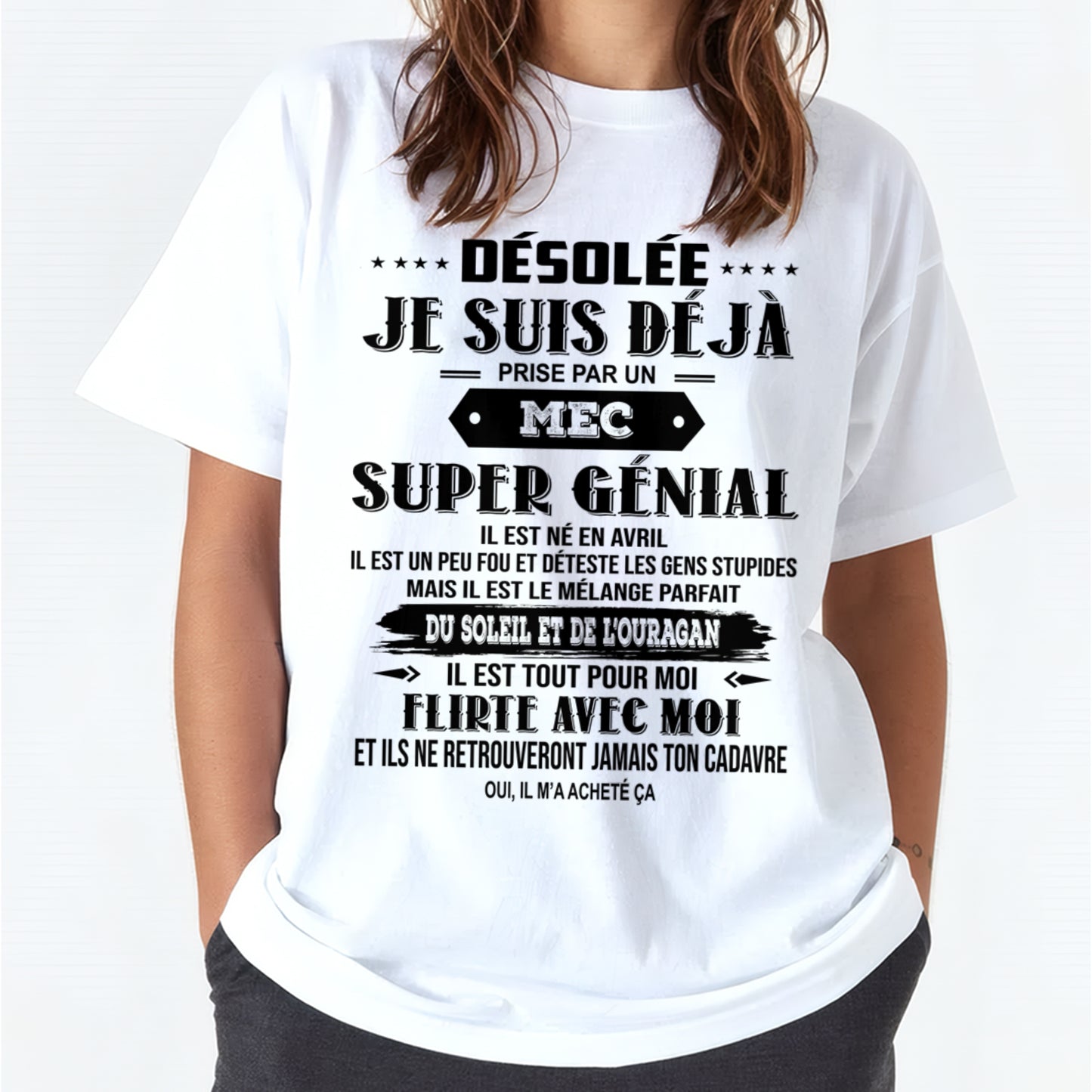 DÉSOLÉE JE SUIS DÉJÀ PRISE PAR UN MEC SUPER GÉNIAL IL EST NÉ EN AVRIL Fr04 male