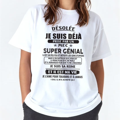 Désolée Je Suis Déjà Prise Par Un Mec Super Génial Il Est Né En Fr00 male (SKU07-170-00)