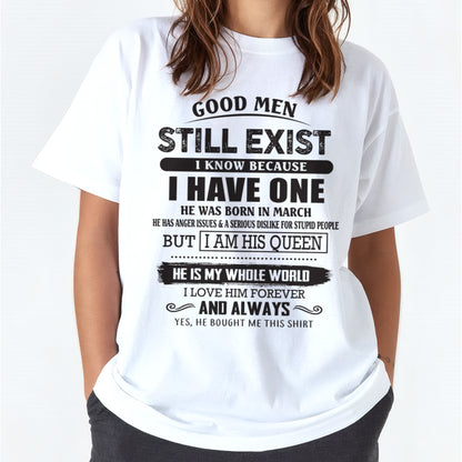 March - Good Men Still Exist - Perfect Gift For Your Girlfriend, Wife From Husband / Man - ccdi03 (SKU07-166-03)