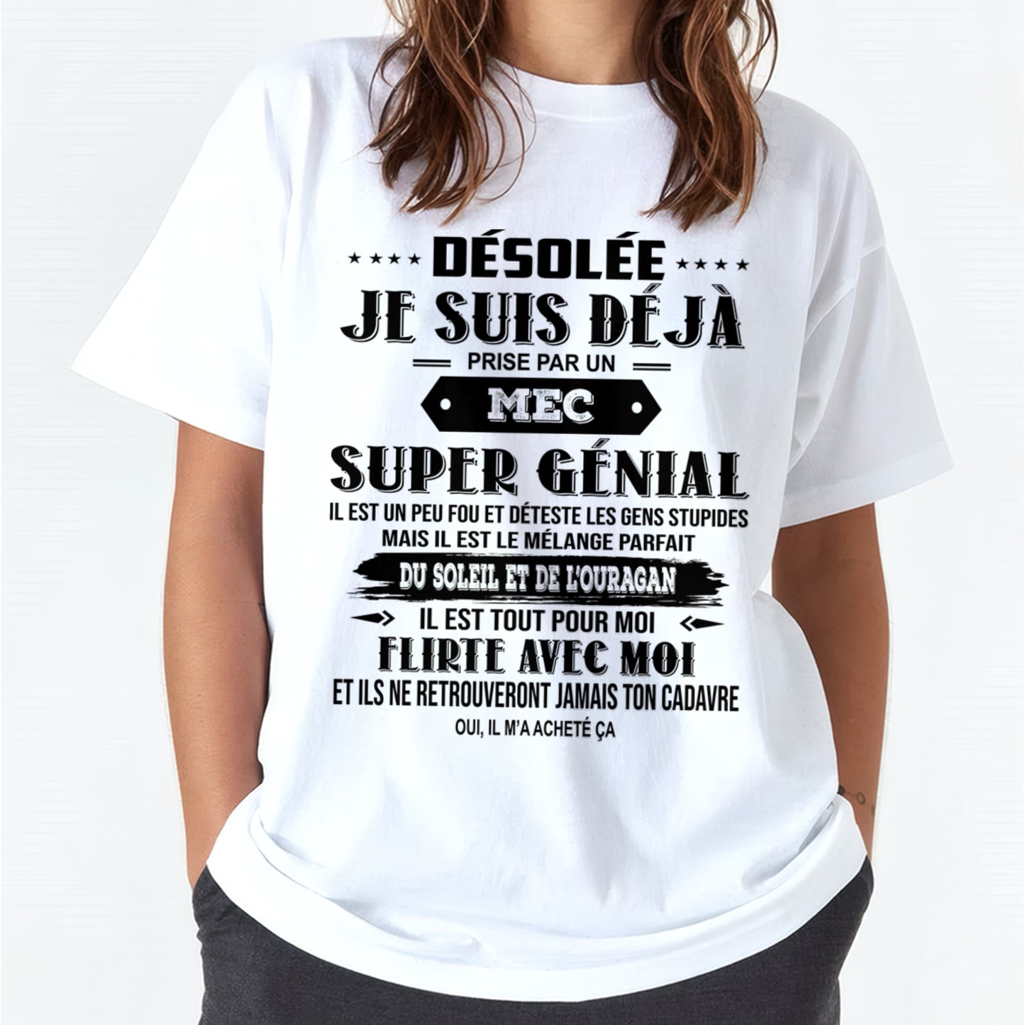 DÉSOLÉE JE SUIS DÉJÀ PRISE PAR UN MEC SUPER GÉNIAL IL EST NÉ EN Fr00 male