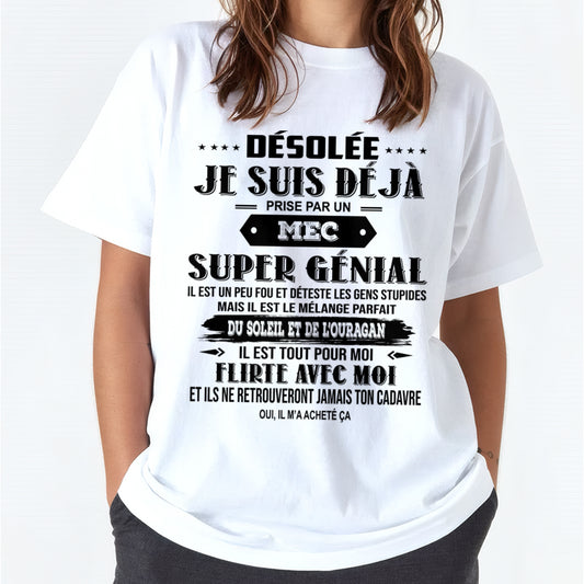 DÉSOLÉE JE SUIS DÉJÀ PRISE PAR UN MEC SUPER GÉNIAL IL EST NÉ EN Fr00 male