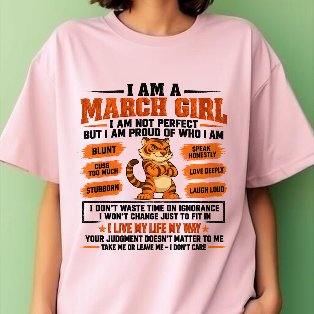 "I AM A MARCH GIRL" - Birthday Gift For March Girls - FMA ccdi03 (SKU2609-317-03)
