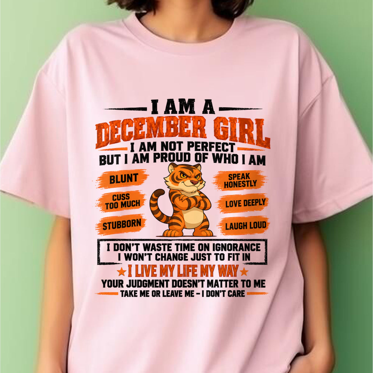 "I AM A DECEMBER GIRL" - Birthday Gift For December Girls - FMA ccdi12 (SKU2609-317-12)