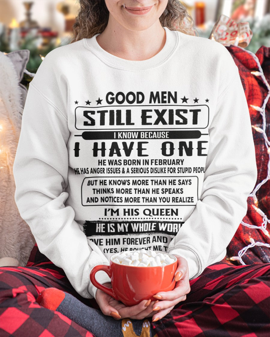 February - Good men Still Exist - gift for your girlfriend, wife from Husband - NGHL02 (SKU-GM-02)