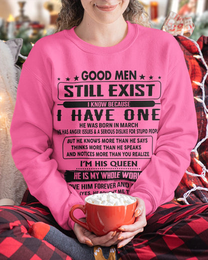 March - Good men Still Exist - gift for your girlfriend, wife from Husband - NGHL03 (SKU-GM-03)