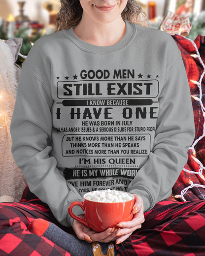 July - Good men Still Exist - gift for your girlfriend, wife from Husband - NGHL07 (SKU-GM-07)