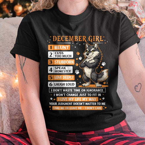 "I AM A DECEMBER GIRL" - Birthday Gift For December Girls - FMA ccdi12 (SKU2603-83-12)