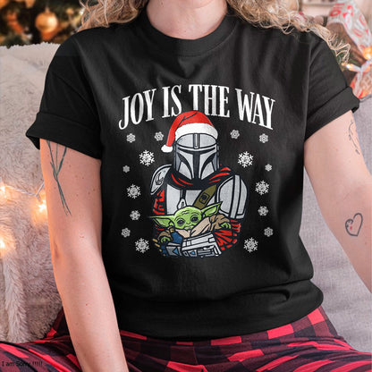 Christmas Shirts for Family, Funny christmas shirts, Christmas Unisex T-Shirt/Hoodie/Sweatshirt HLT00 - Star Wars The Mandalorian Christmas Joy Is The Way T-Shirt