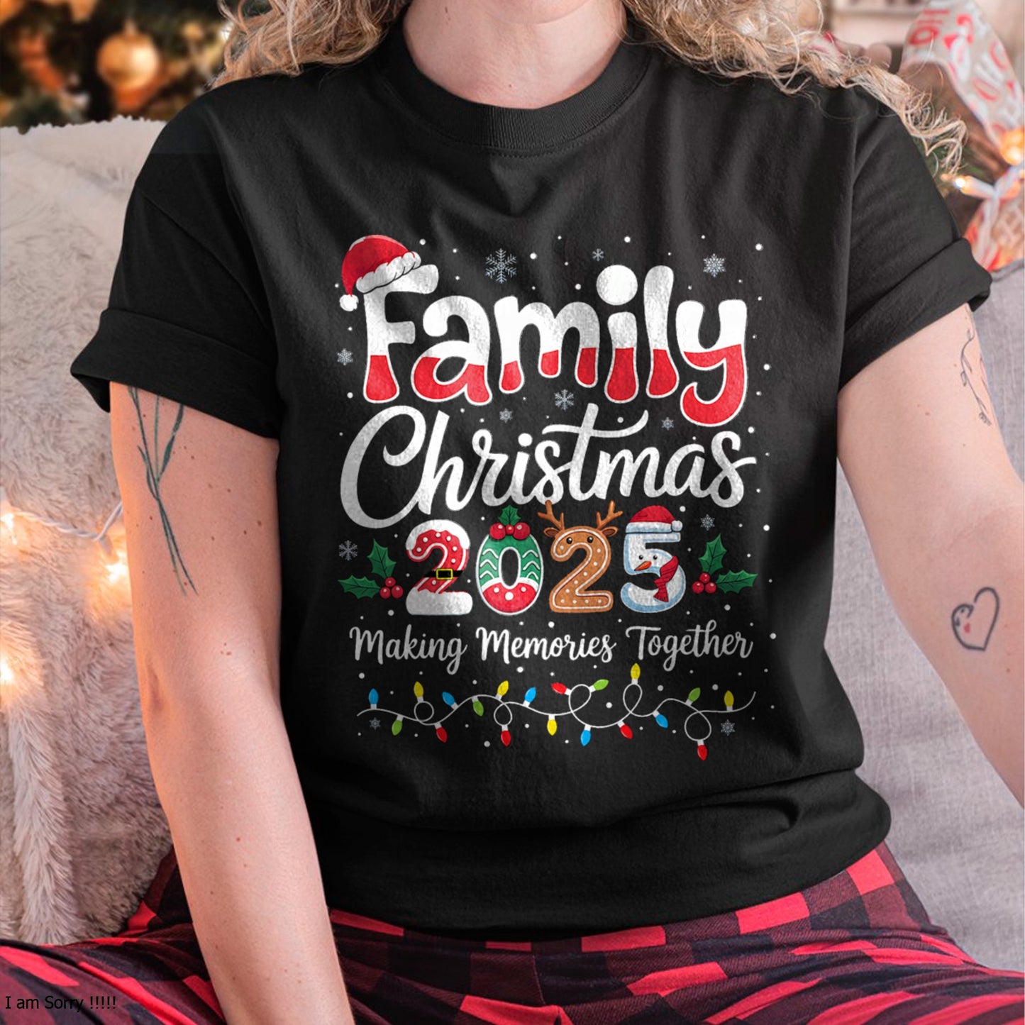Family Christmas 2025 Matching Outfit Xmas Squad Santa T-Shirt Men Women(SKU-MRCM-6) FMA male