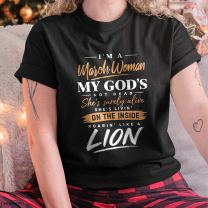 ccdi03 - I’M A MARCH WOMAN MY GOD’S NOT DEAD - FMA (SKU2608-507-03)
