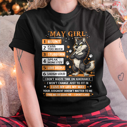 "I AM A MAY GIRL" - Birthday Gift For May Girls - FMA ccdi05 (SKU2603-83-05)