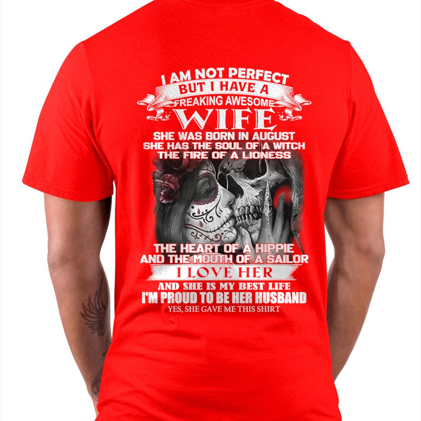 I Am Not Perfect But I Have A Freaking Awesome Wife - Gift For Husband From Wife - CCDI08 (SKU06-31-08)