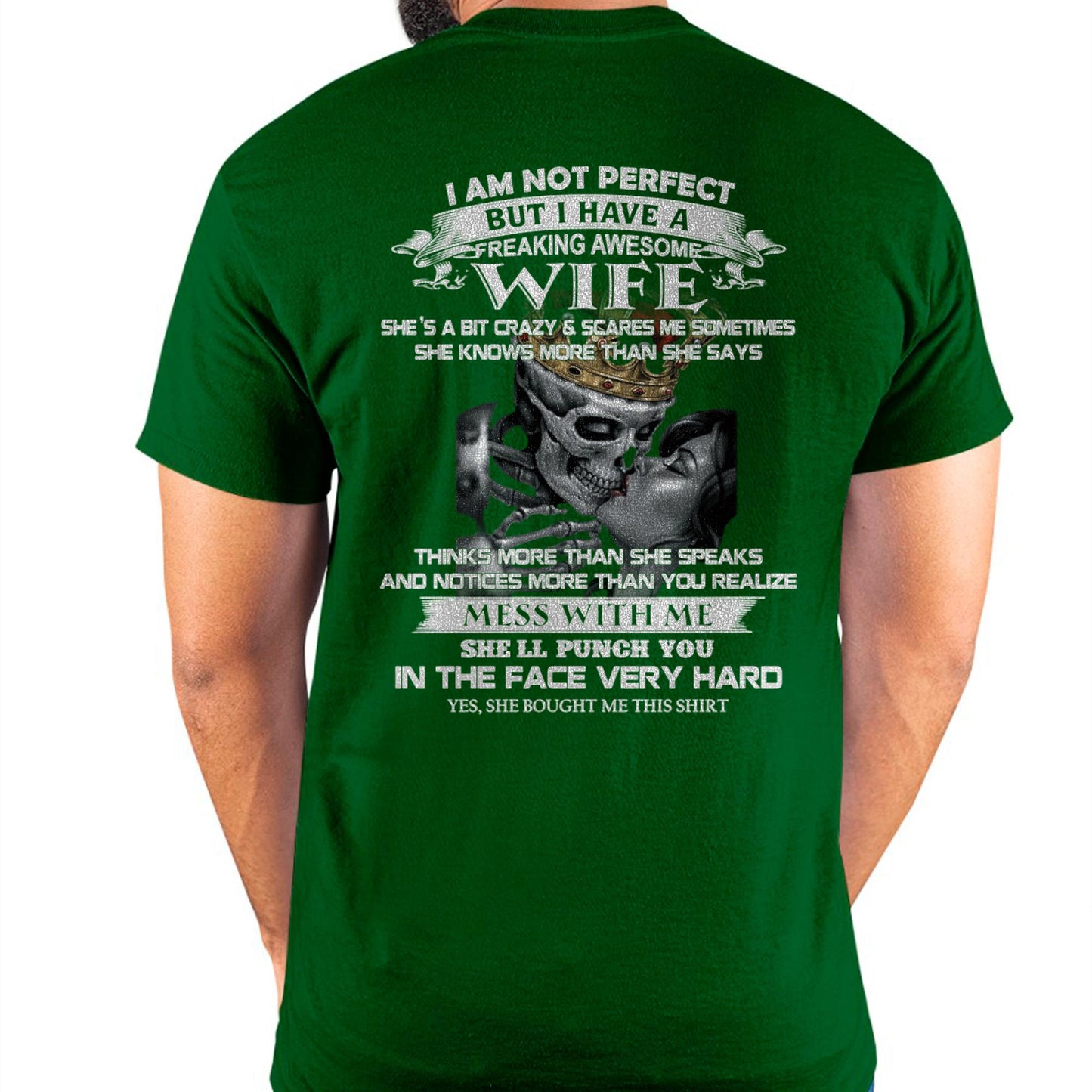 I Am Not Perfect But I Have A Freaking Awesome Wife - Gift For Husband From Wife - CCDI00 (SKU06-34-00)