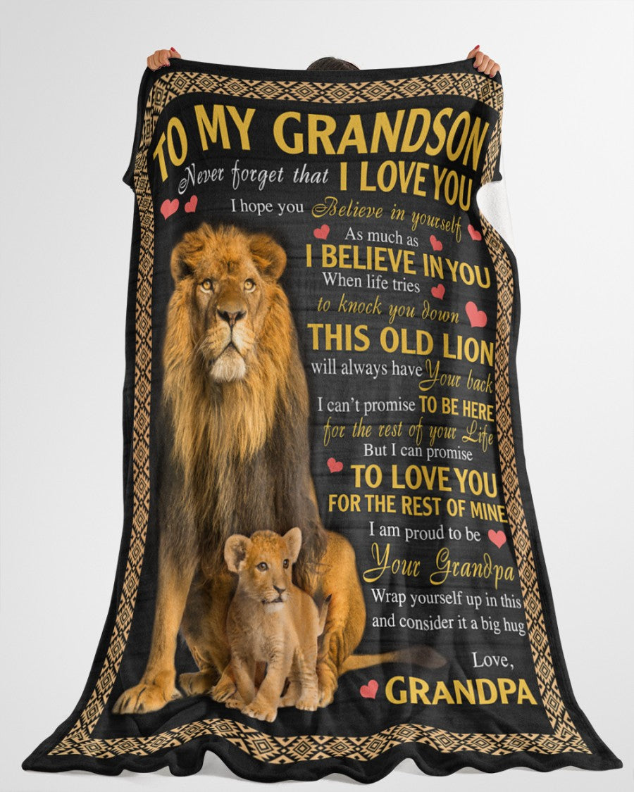 Special Gift For Your Grandson Blanket - From Grandpa (SKUB09-113)