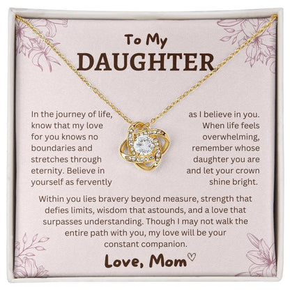 To My Daughter From Mom Necklace