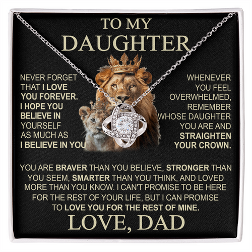 To My Daughter From Dad Necklace (SKU2608-13)