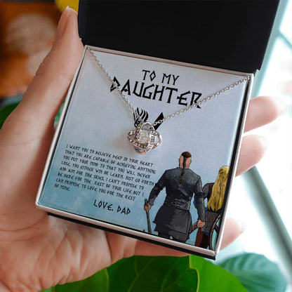 To My Daughter From Dad Necklace