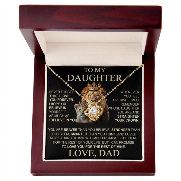 To My Daughter From Dad Necklace
