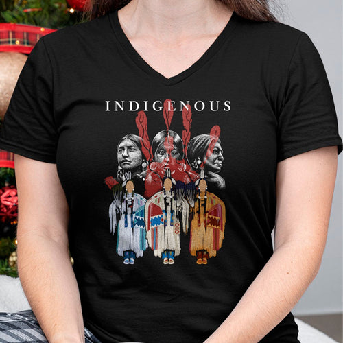Native American T-Shirts, Vintage Native American Unisex T-Shirt/Hoodie/Sweatshirt HLT00 - Native American Indigenous Red Hand Indian Blood Themed Long Sleeve T-Shirt (1)