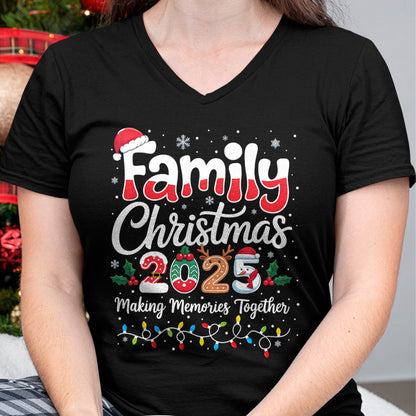 Family Christmas 2025 Matching Outfit Xmas Squad Santa T-Shirt Men Women(SKU-MRCM-6) FMA male