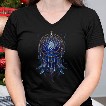 Native American T-Shirts, Vintage Native American Unisex T-Shirt/Hoodie/Sweatshirt HLT00 - Native American Dreamcatcher Indian Design T-Shirt (1)