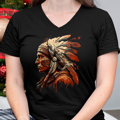 Native American T-Shirts, Vintage Native American Unisex T-Shirt/Hoodie/Sweatshirt HLT00 - Native American Heritage Indigenous Indian Chief T-Shirt (1)